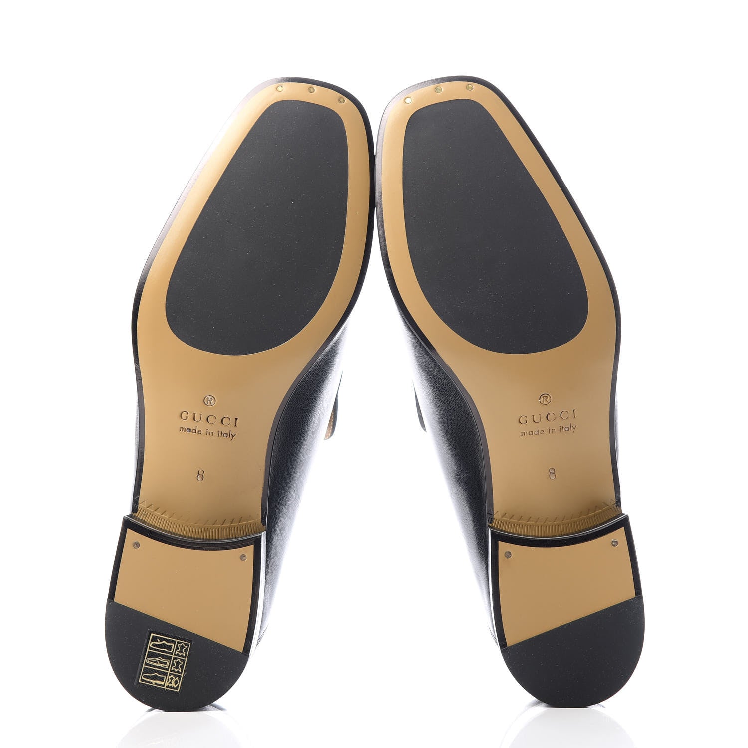 Gucci Goatskin Mens Horsebit Loafers 8 Black 6 of 11
