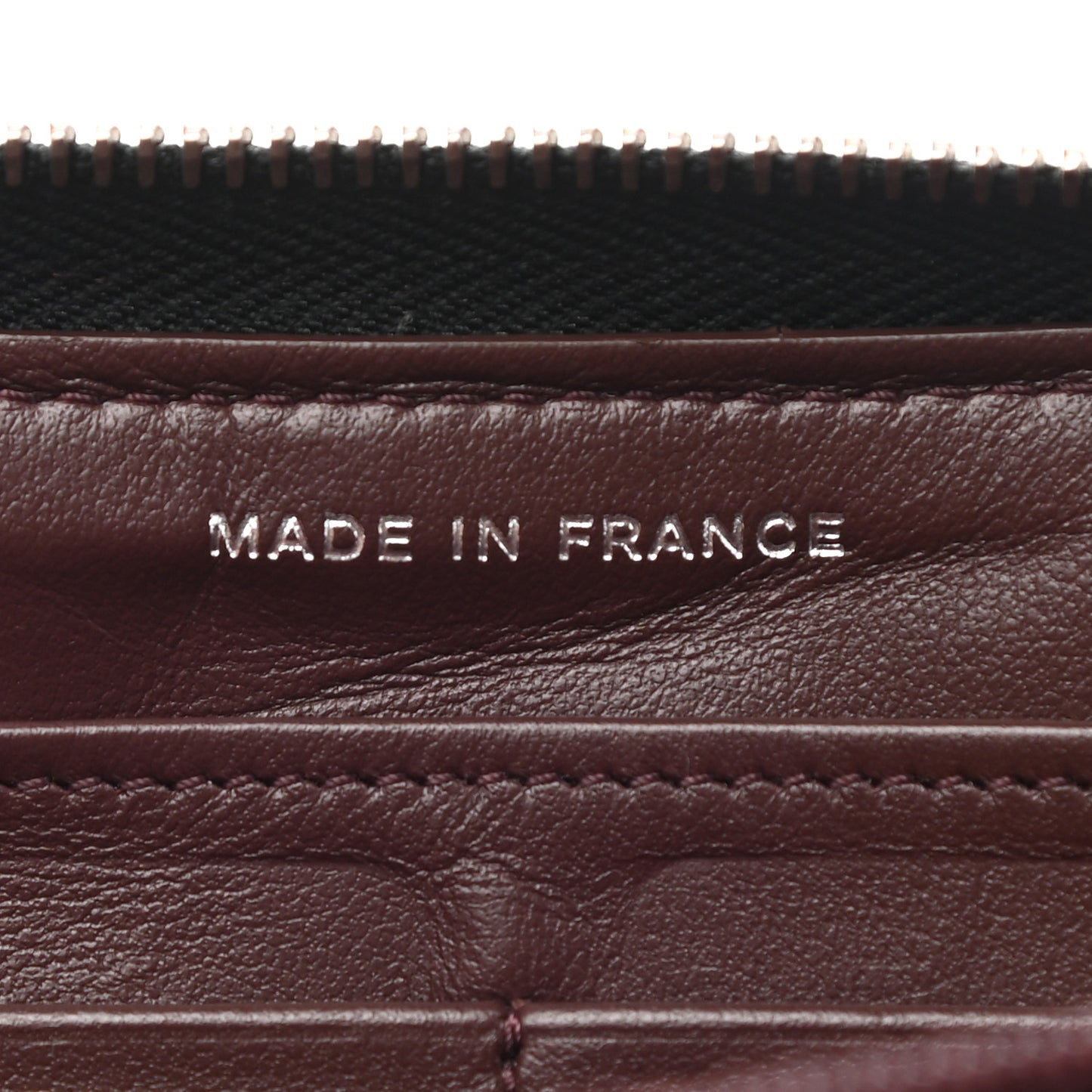 Caviar Quilted Large Gusset Zip Around Wallet Black