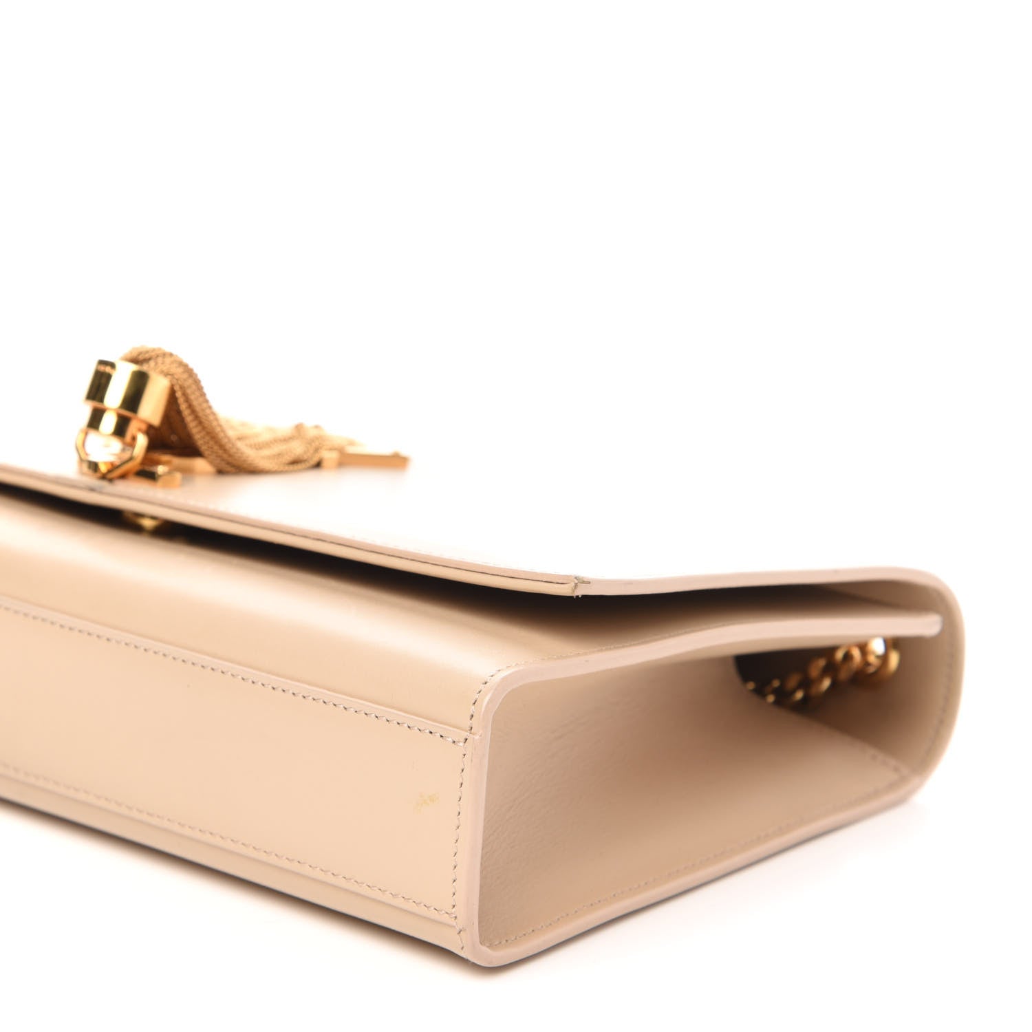 Saint Laurent Smooth Calfskin Medium Classic Monogram Kate Tassel Satchel Nude Powder 7 of 13