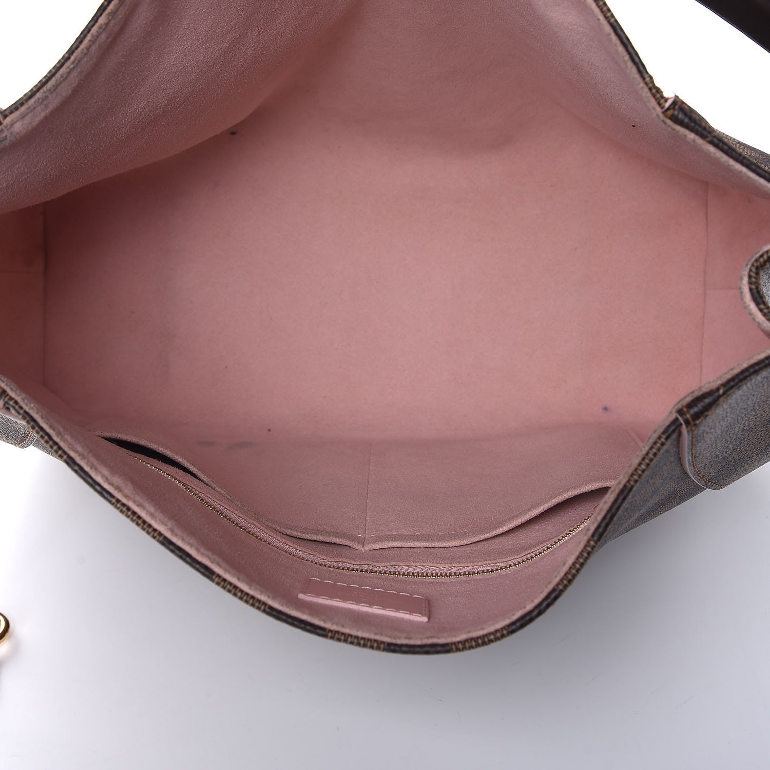 Louis Vuitton Damier Ebene Caissa Hobo Rose Ballerine 5 of 7
