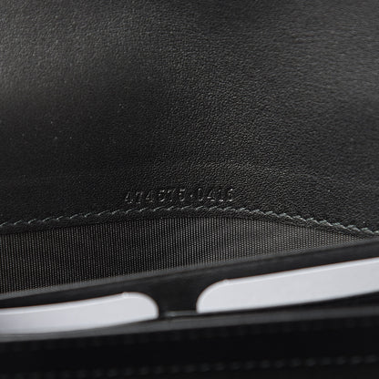Gucci Velvet Matelasse GG Marmont Chain Wallet Black 6 of 8