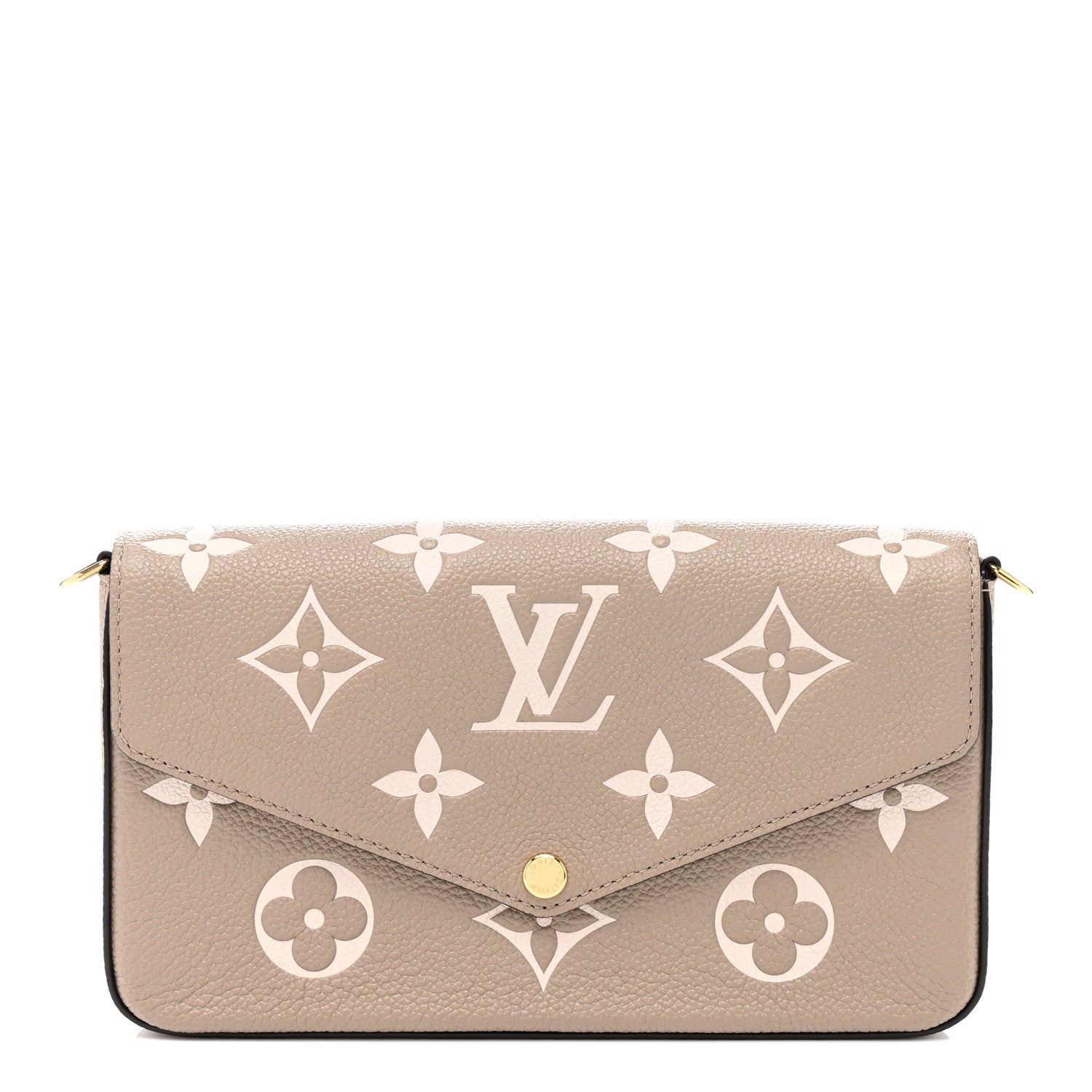 Louis Vuitton Empreinte Monogram Giant Felicie Pochette Tourterelle Creme 1 of 5
