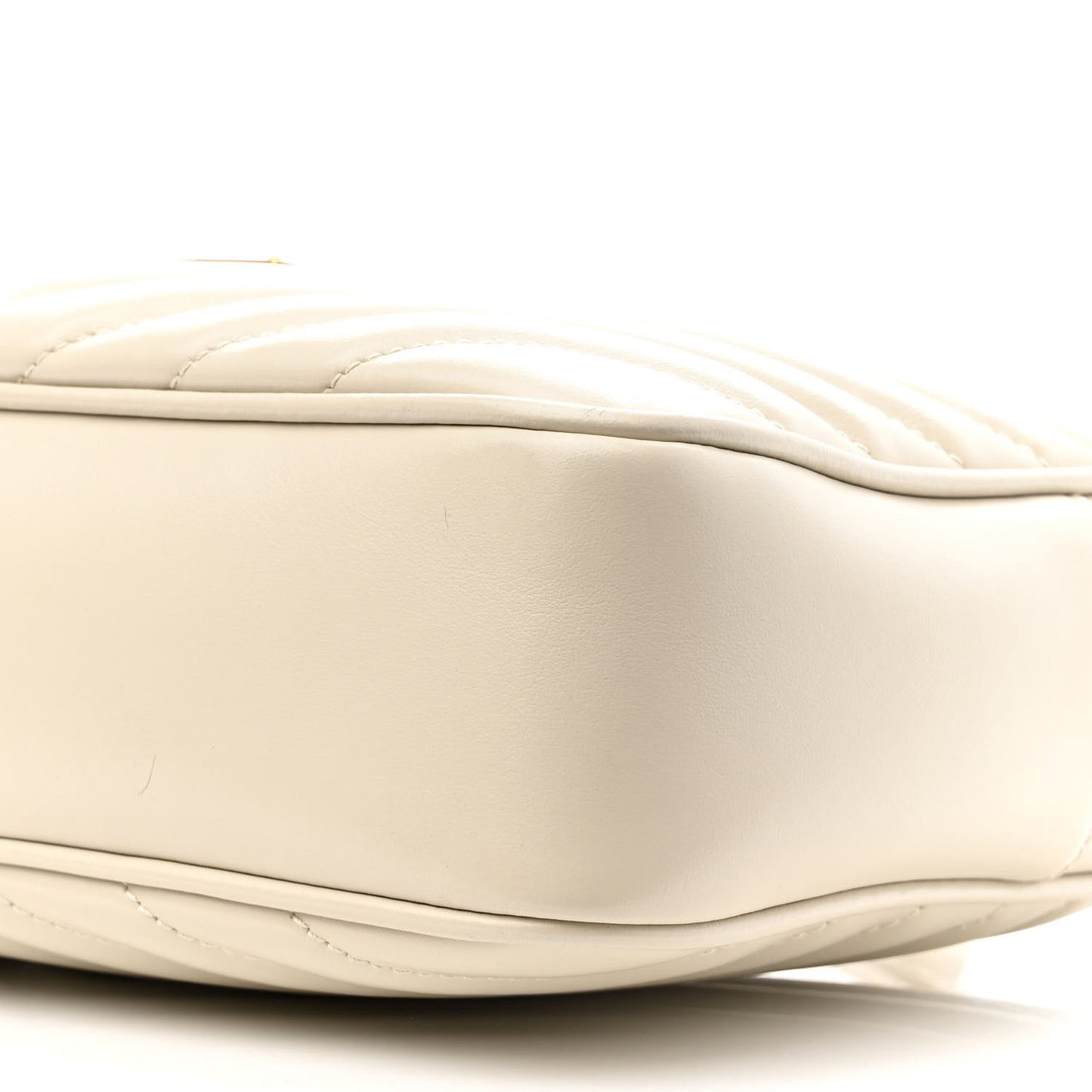 Calfskin Matelasse Monogram Lou Camera Bag Crema Soft