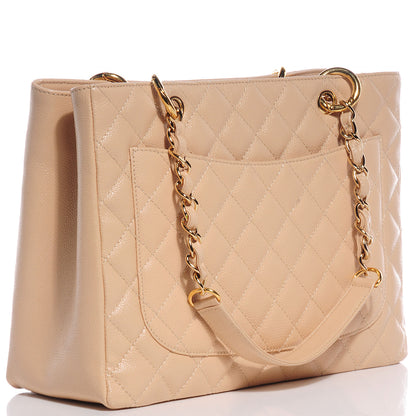 Chanel Caviar Grand Shopping Tote GST Beige Clair 3 of 7