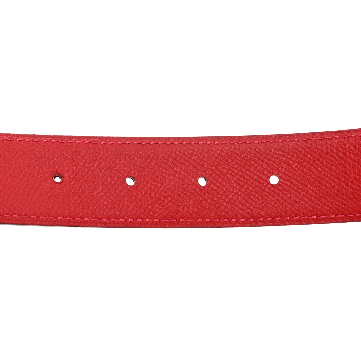 Swift Epsom 32mm Guilloche H Belt 90 36 Rouge H Rouge Casaque