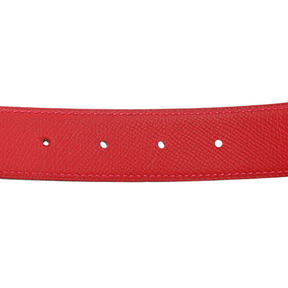Hermes Swift Epsom 32mm Guilloche H Belt 90 36 Rouge H Rouge Casaque 4 of 8
