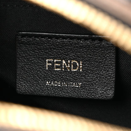 Fendi Vitello Bi-Color FF 1974 Embossed Mini Backpack Maya Black 6 of 9