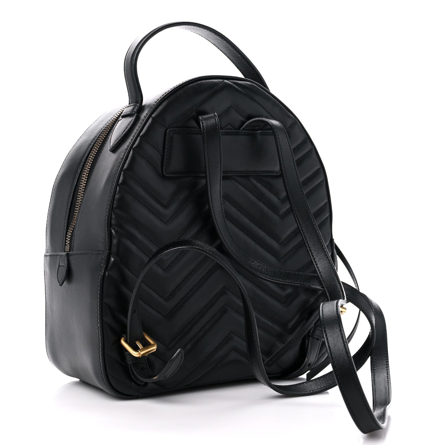 Gucci Calfskin Matelasse GG Marmont Backpack Black 2 of 13
