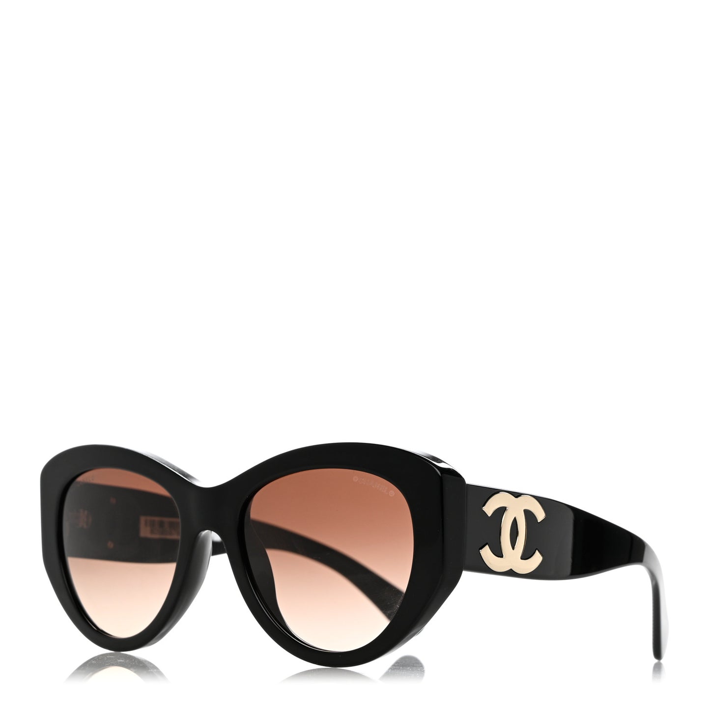 Acetate Butterfly Large CC Sunglasses 5492-A Black