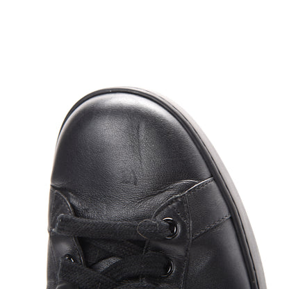 Gucci Calfskin Miro Soft Web Bee Embroidered Mens Ace High Top Sneakers 9.5 Black 12 of 12