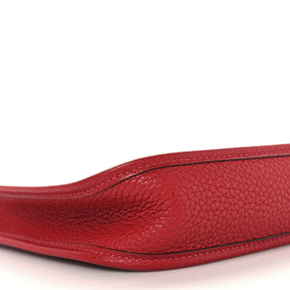Hermes Taurillon Clemence Amazone Evelyne TPM Rouge Casaque Crevette 9 of 10