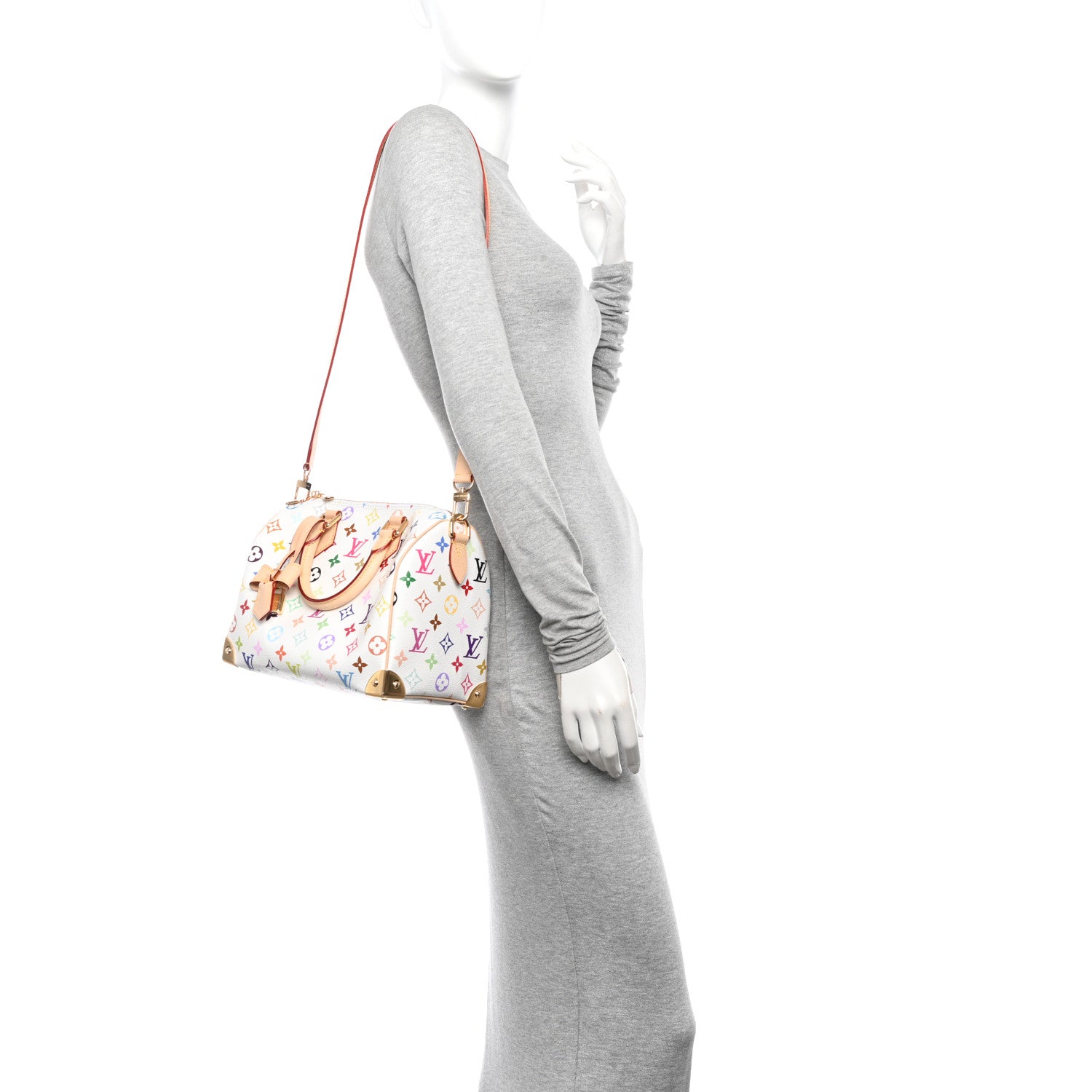 Louis Vuitton LV X TM Monogram Multicolor Speedy Bandouliere 25 White 2 of 10