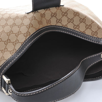 Gucci Monogram Large New Ladies Web Hobo Dark Brown 5 of 8