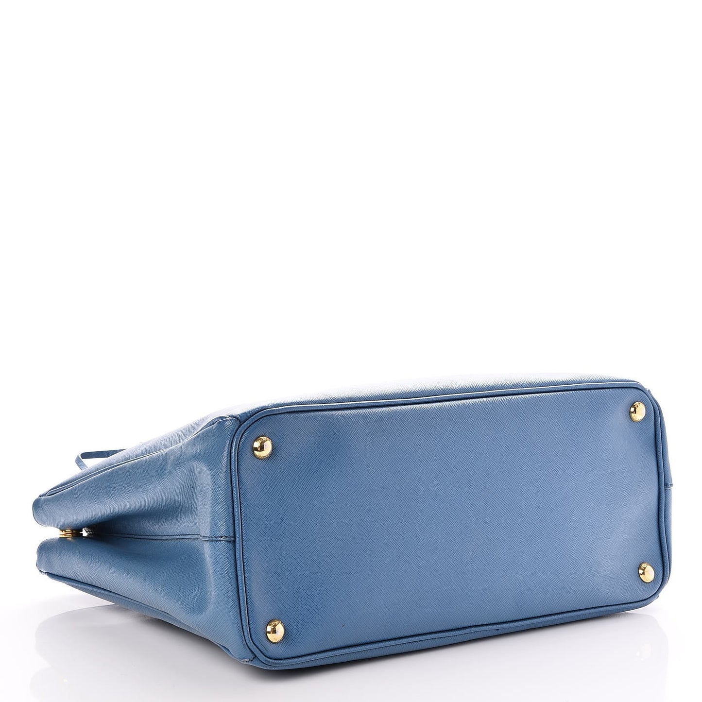 Saffiano Large Galleria Double Zip Tote Cobalto