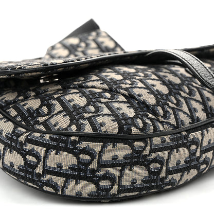 Christian Dior Oblique Mens Saddle Bag Blue 8 of 9