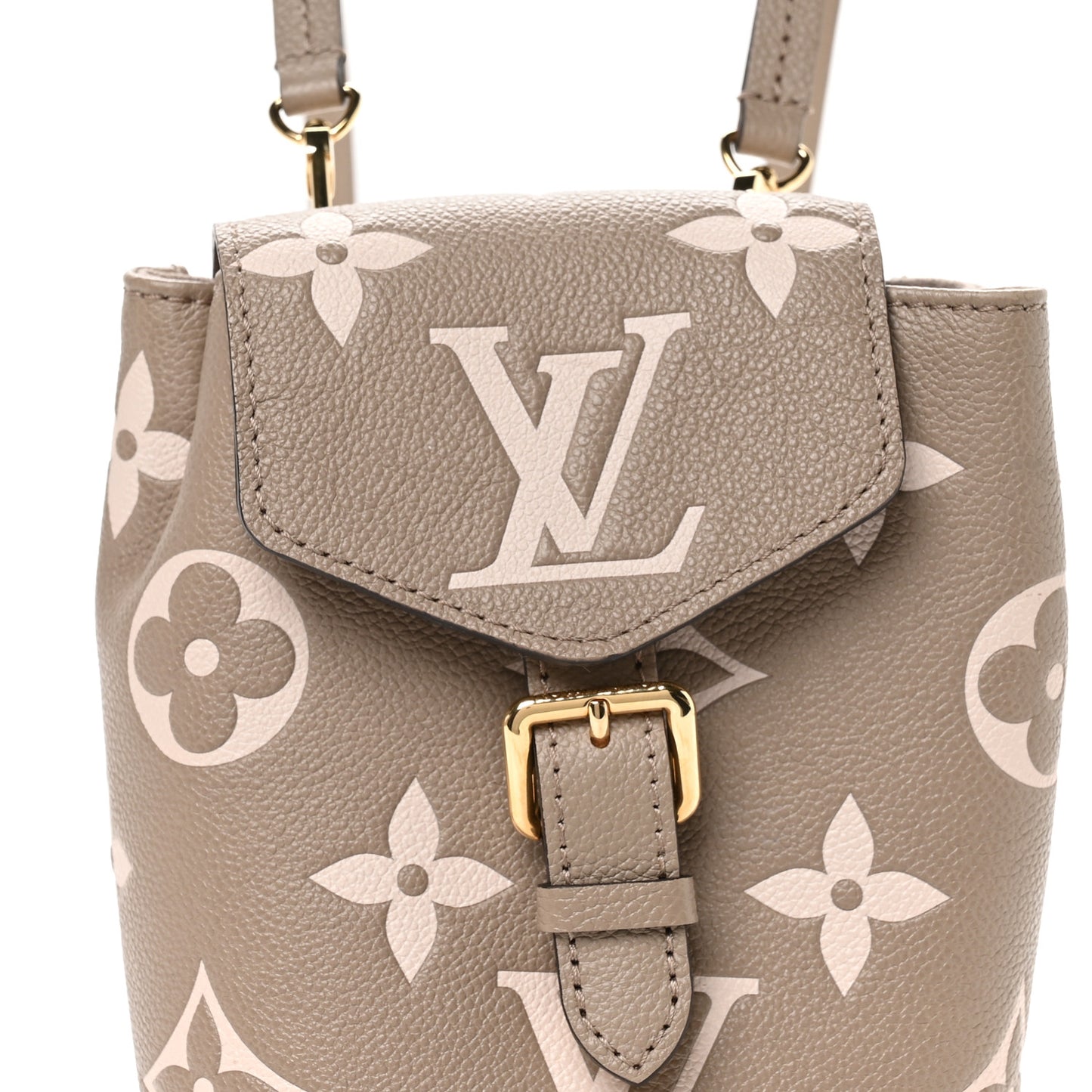 Empreinte Monogram Giant Tiny Backpack Tourterelle Cream