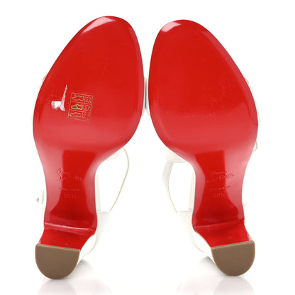 Christian Louboutin Kid Loubi Bee Alta 85 Sandals 39.5 White 5 of 7