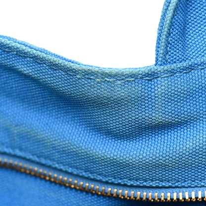 Prada Canapa Logo Tote Azzurro 13 of 17