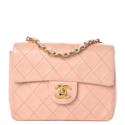 Chanel Lambskin Quilted Mini Square Flap Pink 1 of 11
