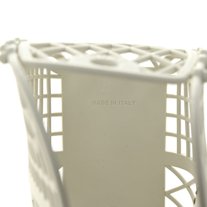 Fendi Recycled Plastic Vitello Liberty Matte Small Fendi Basket White Ice Miele Scuro 9 of 12