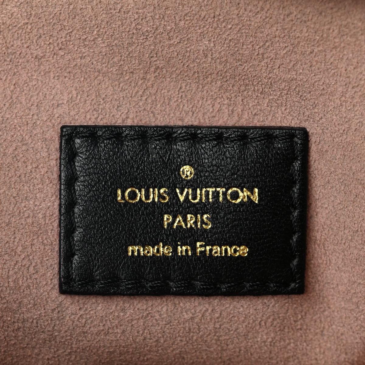 Lambskin Embossed Monogram Coussin PM Black