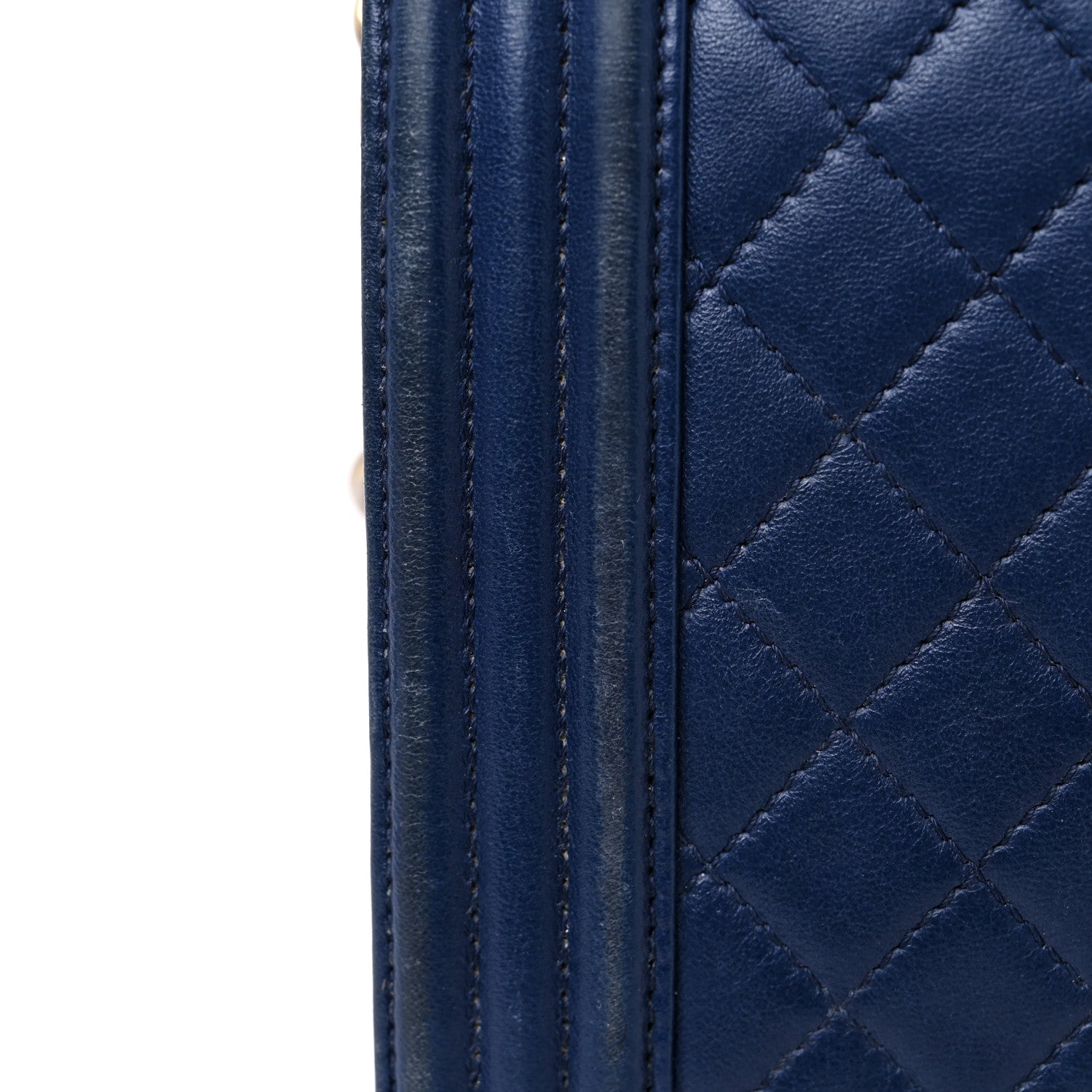 Chanel Lambskin Quilted New Medium Boy Flap Dark Blue 15 of 18