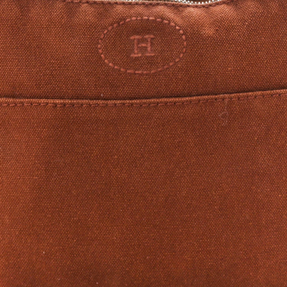 Hermes Cotton Canvas Mini Bolide Travel Cosmetic Pouch 7 of 11