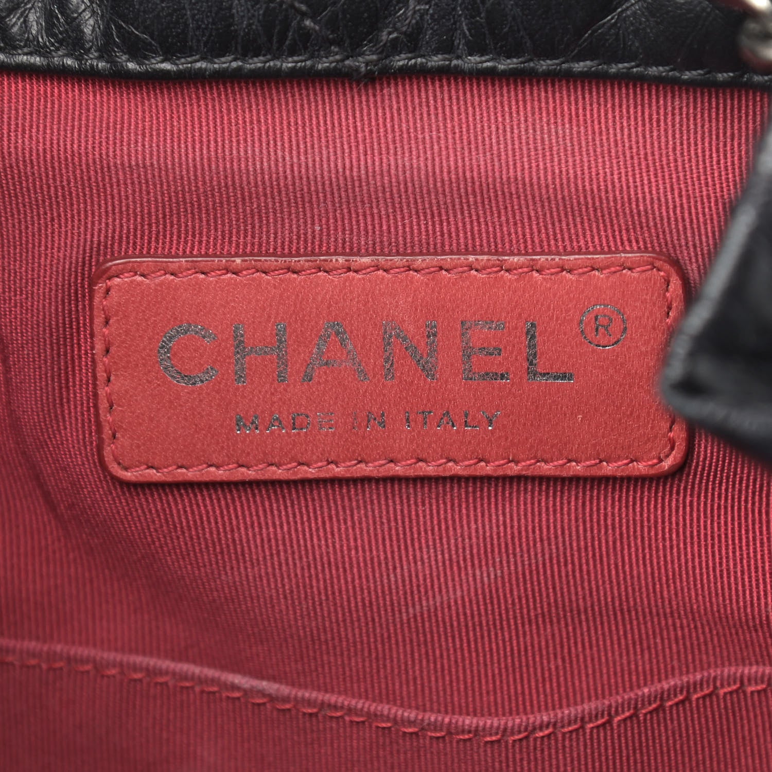 Chanel Aged Calfskin Quilted Small Gabrielle Backpack Black 6 of 12