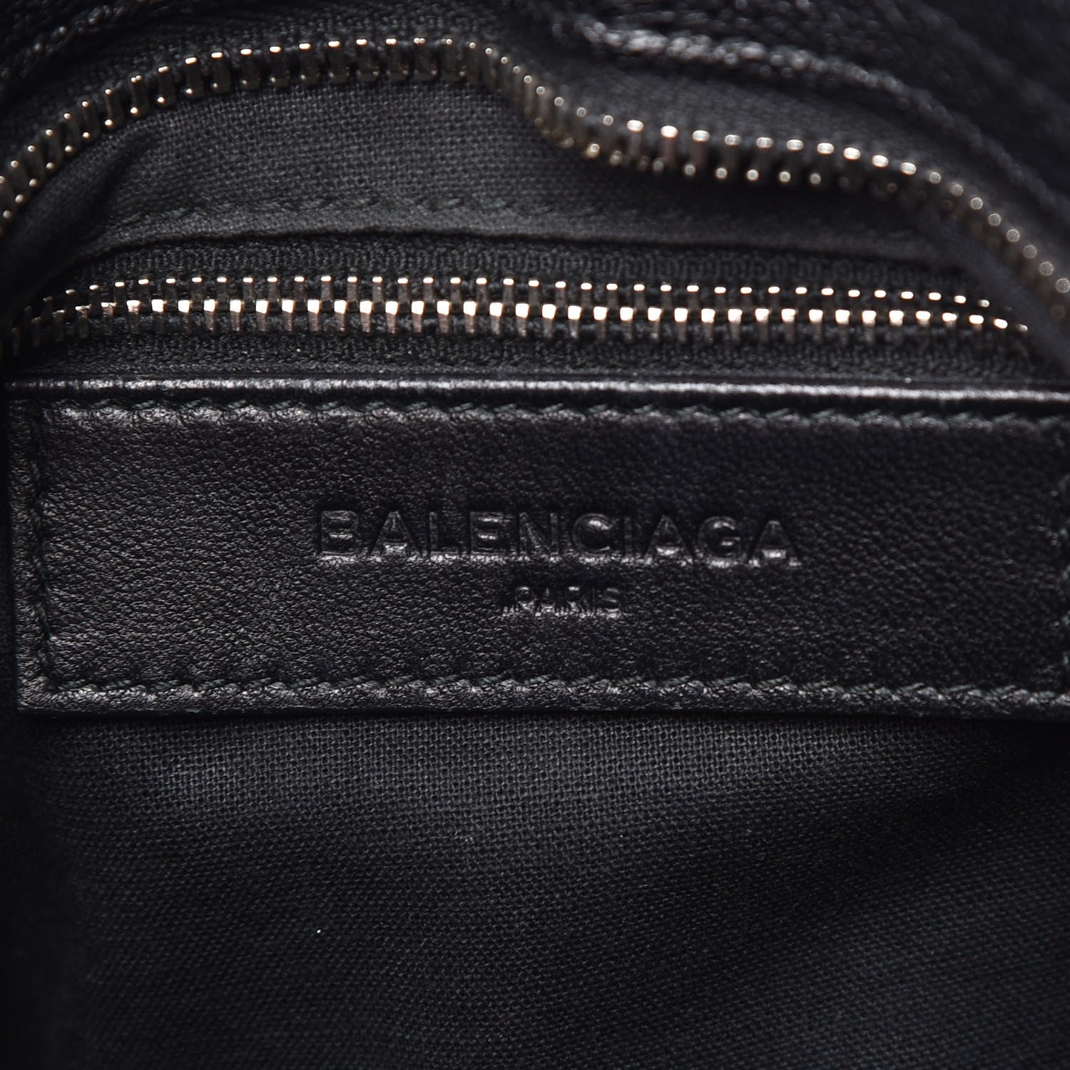Balenciaga Chevre Silver Metallic Edge Hardware City Black 6 of 9