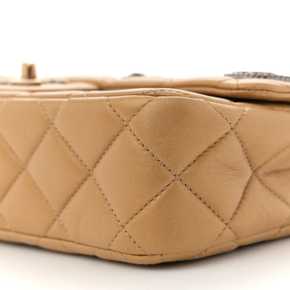 Chanel Metallic Lambskin Quilted Medium Medallion Flap Gold 10 of 10