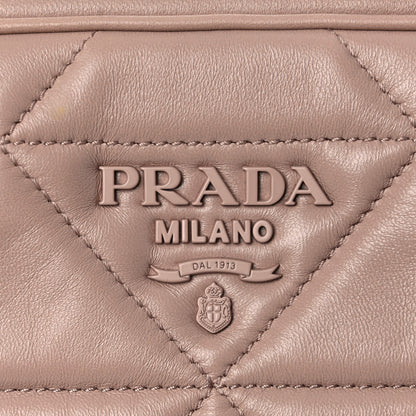 Prada Nappa Triangle Stitched Spectrum Camera Bag Cipria 12 of 13