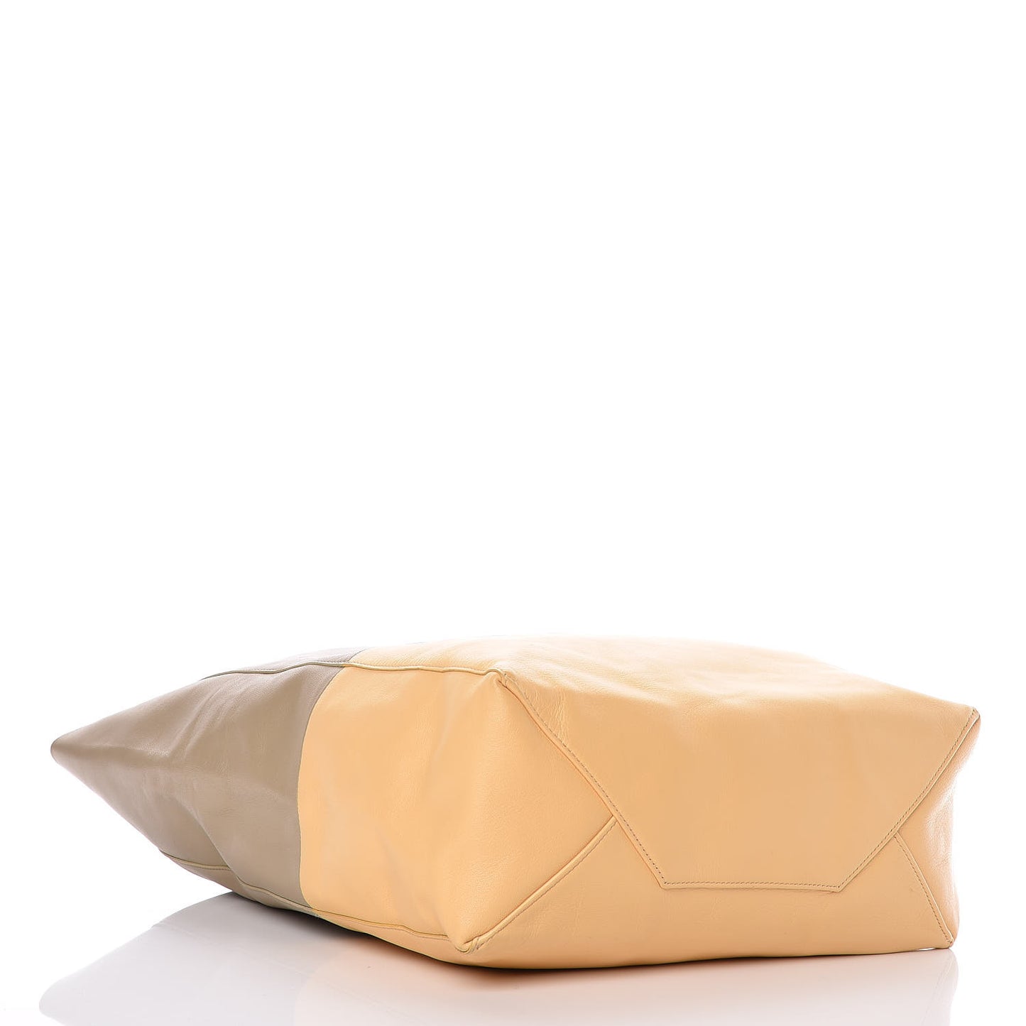 Lambskin Vertical Bi-Cabas Butter