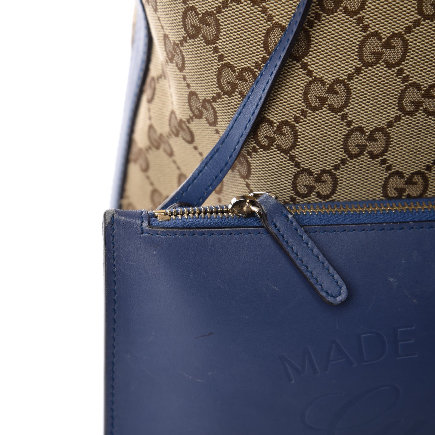 Monogram Medium Craft Tote Turquoise