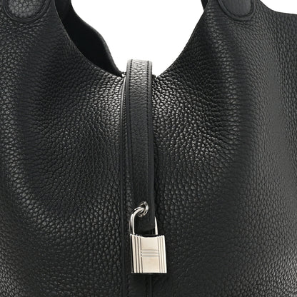 Hermes Taurillon Clemence Picotin Lock 22 MM Black 8 of 10