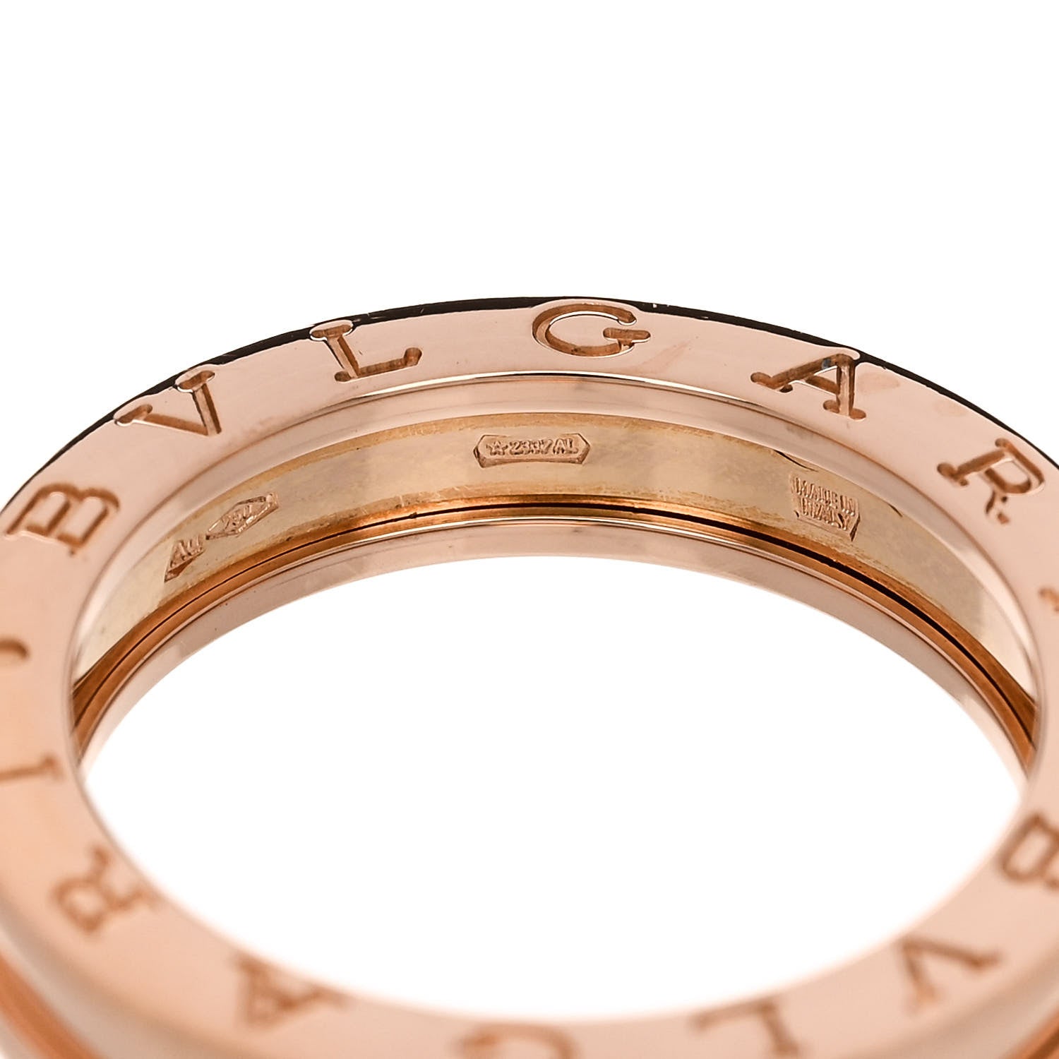 Bulgari 18K Rose Gold B.Zero1 One-Band Ring 57 8 5 of 7