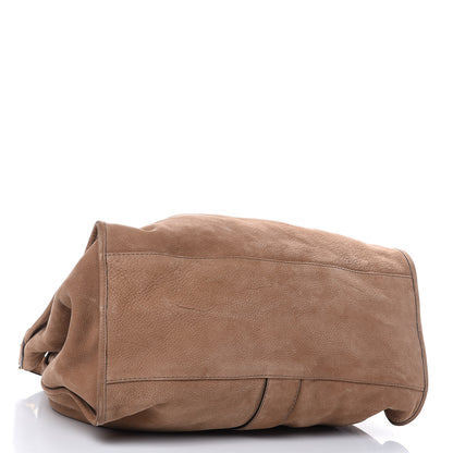 Gucci Nubuck Large Soft Stirrup Shoulder Bag Light Brown 4 of 12