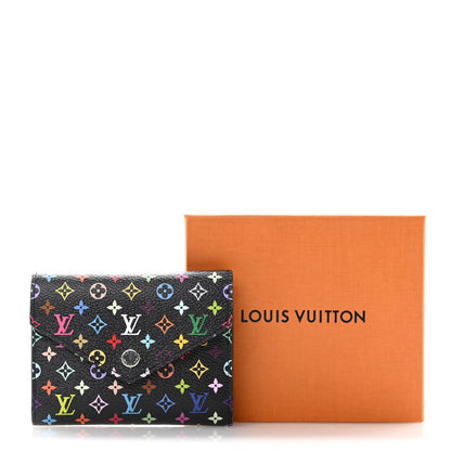 Louis Vuitton LV x TM Monogram Multicolor Victorine Wallet Black 9 of 9