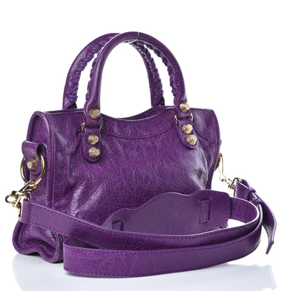 Balenciaga Agneau Giant 12 Gold Hardware Mini City Ultraviolet 3 of 11