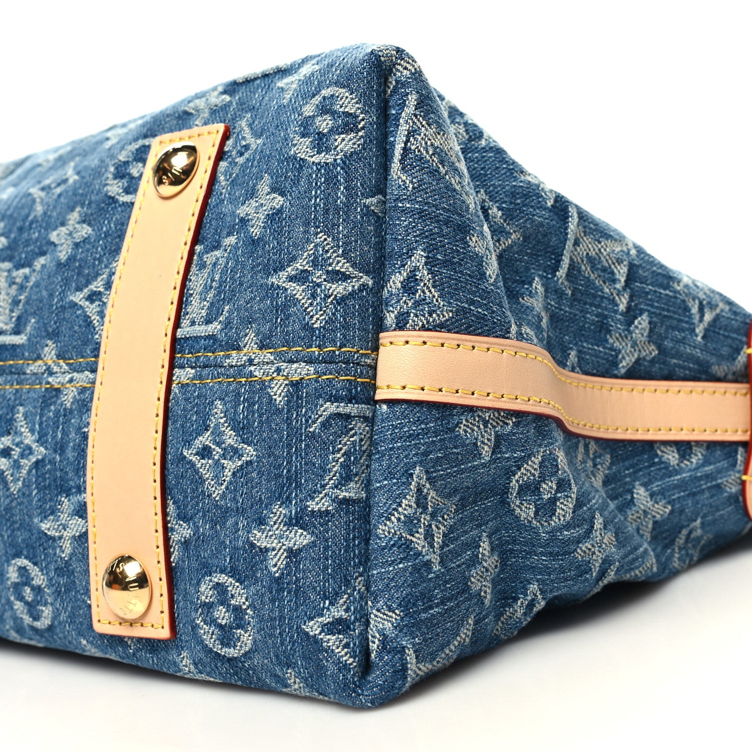 Louis Vuitton Monogram Denim CarryAll MM Blue 11 of 12