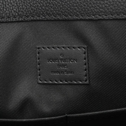 Louis Vuitton Grained Calfskin LV Aerogram Tote Black 6 of 11
