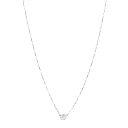Tiffany Platinum Diamond .28ct Elsa Peretti Diamonds by the Yard Pendant Necklace 1 of 6