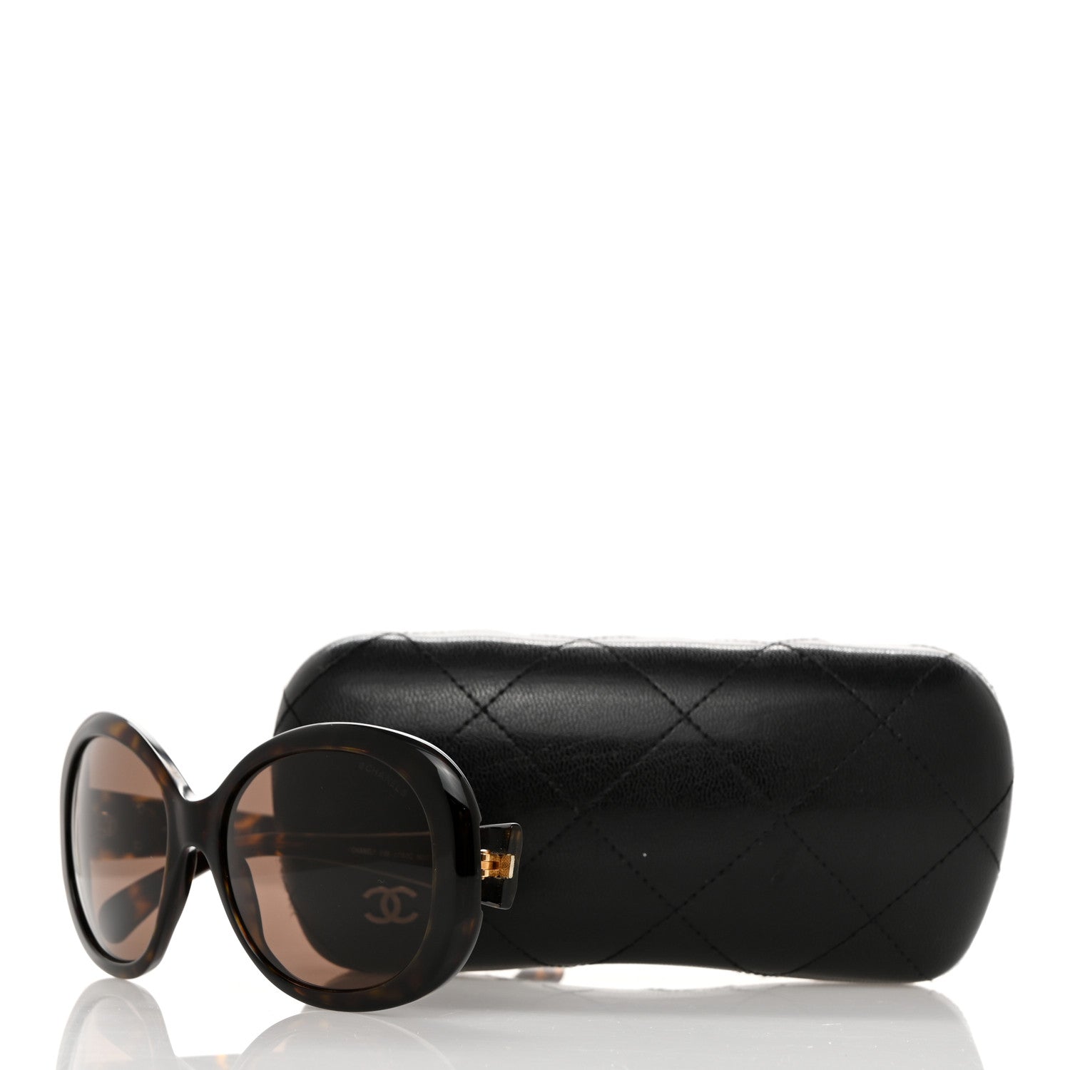 Chanel Quilted CC Sunglasses 5188 Tortoise 8 of 8