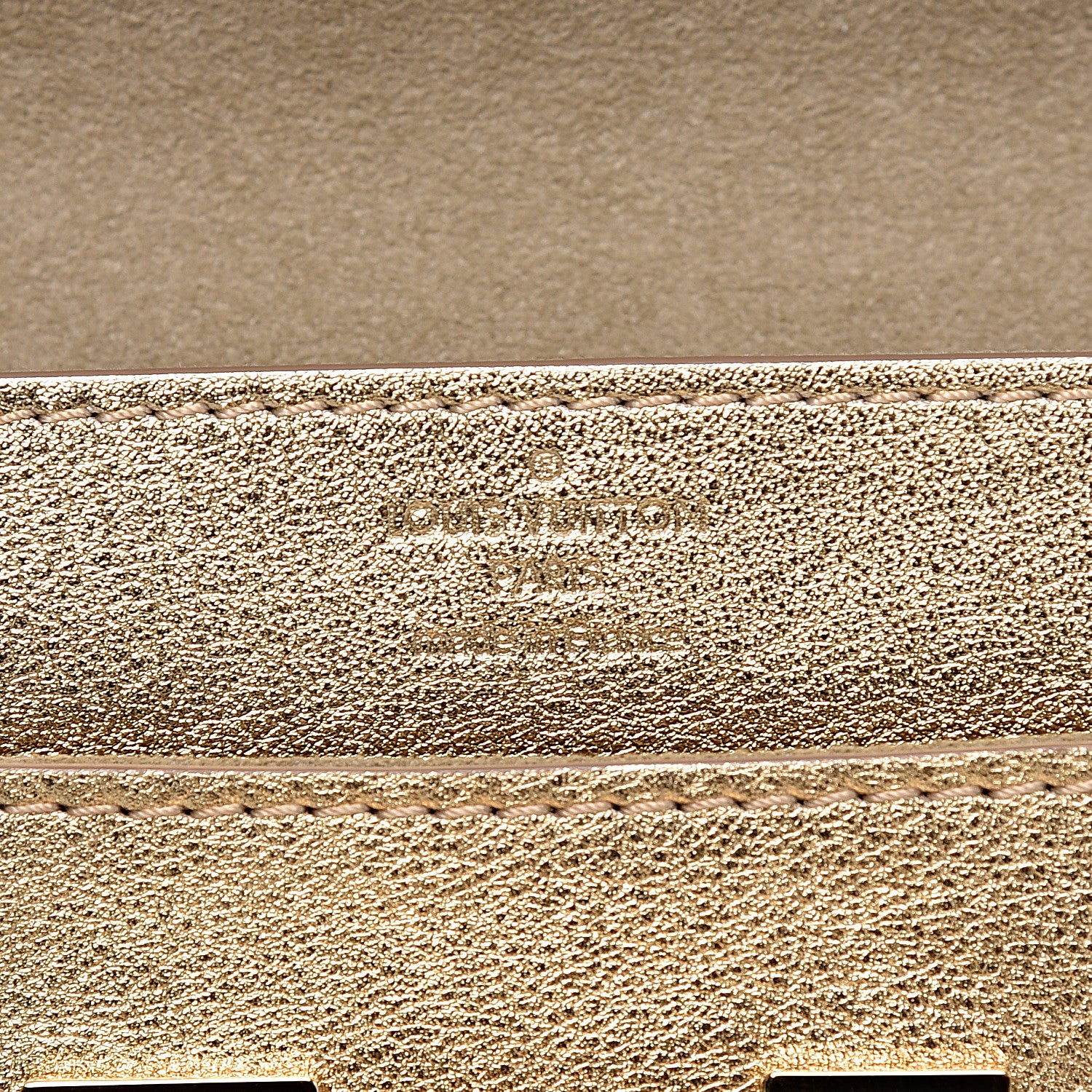 Louis Vuitton Calfskin Neo Sobe Louise EW Clutch Gold 6 of 13