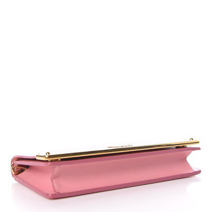 Prada Saffiano Cahier Chain Wallet Petalo 5 of 13