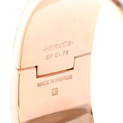 Hermes Enamel Wide Clic Clac H Bracelet PM White 4 of 5