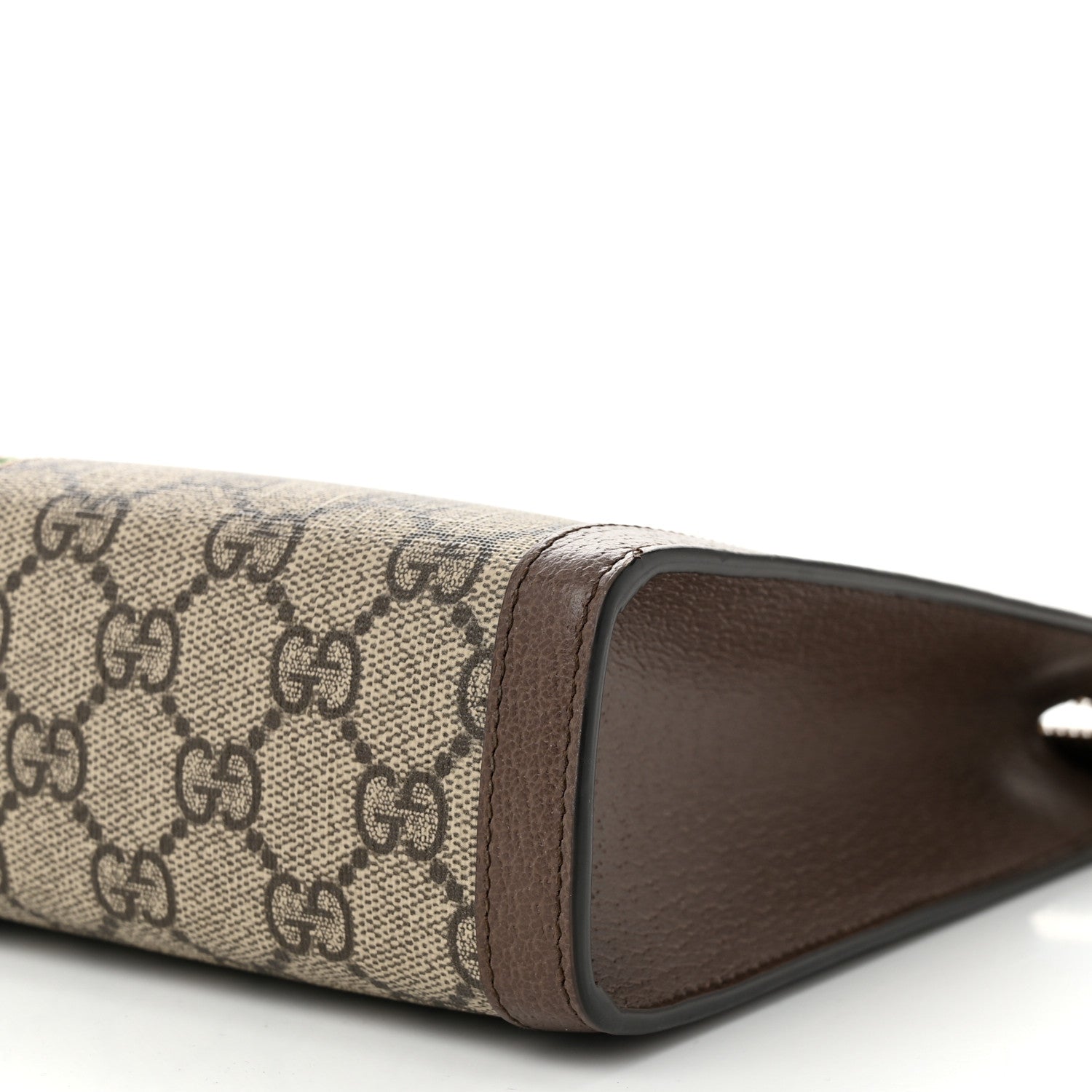 Gucci GG Supreme Monogram Web Ophidia Pouch Brown 10 of 10