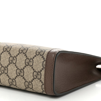 Gucci GG Supreme Monogram Web Ophidia Pouch Brown 10 of 10