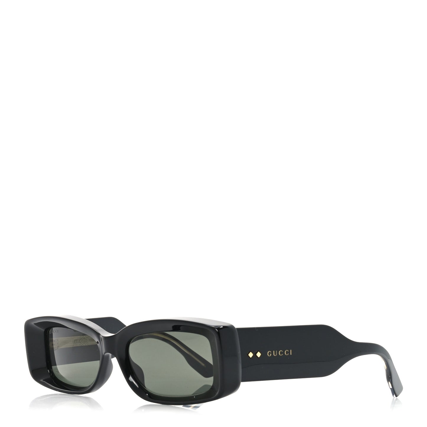 Acetate Rectangle Frame Sunglasses GG1528S Black