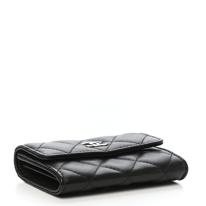Chanel Lambskin Quilted Flap Card Holder Black 4 of 8