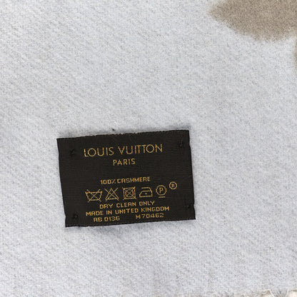 Louis Vuitton Cashmere Monogram Reykjavik Scarf Greige 3 of 3